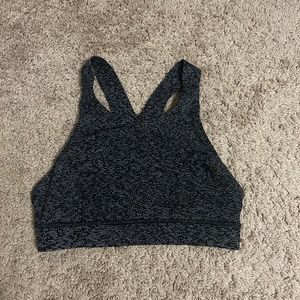 Women's Lululemon Fast & Free Bra Nulux size 8 Soundwave Alpine White Black